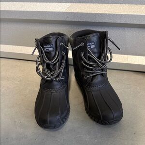 Nautica Kids Black Rain Boots size 4